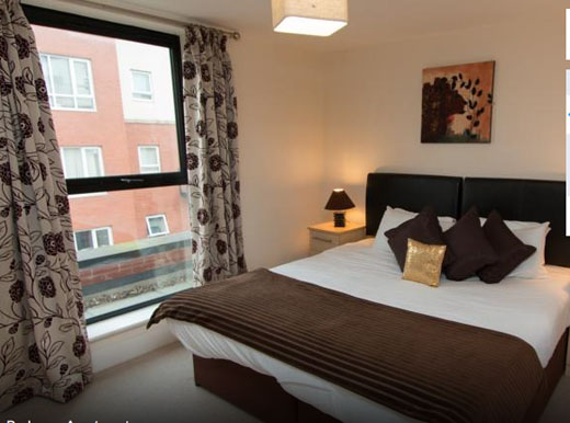 City Nites Birmingham, Double Bedroom With View